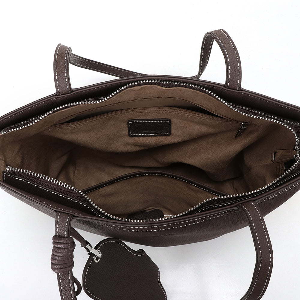 Utilitarian Leather Tote