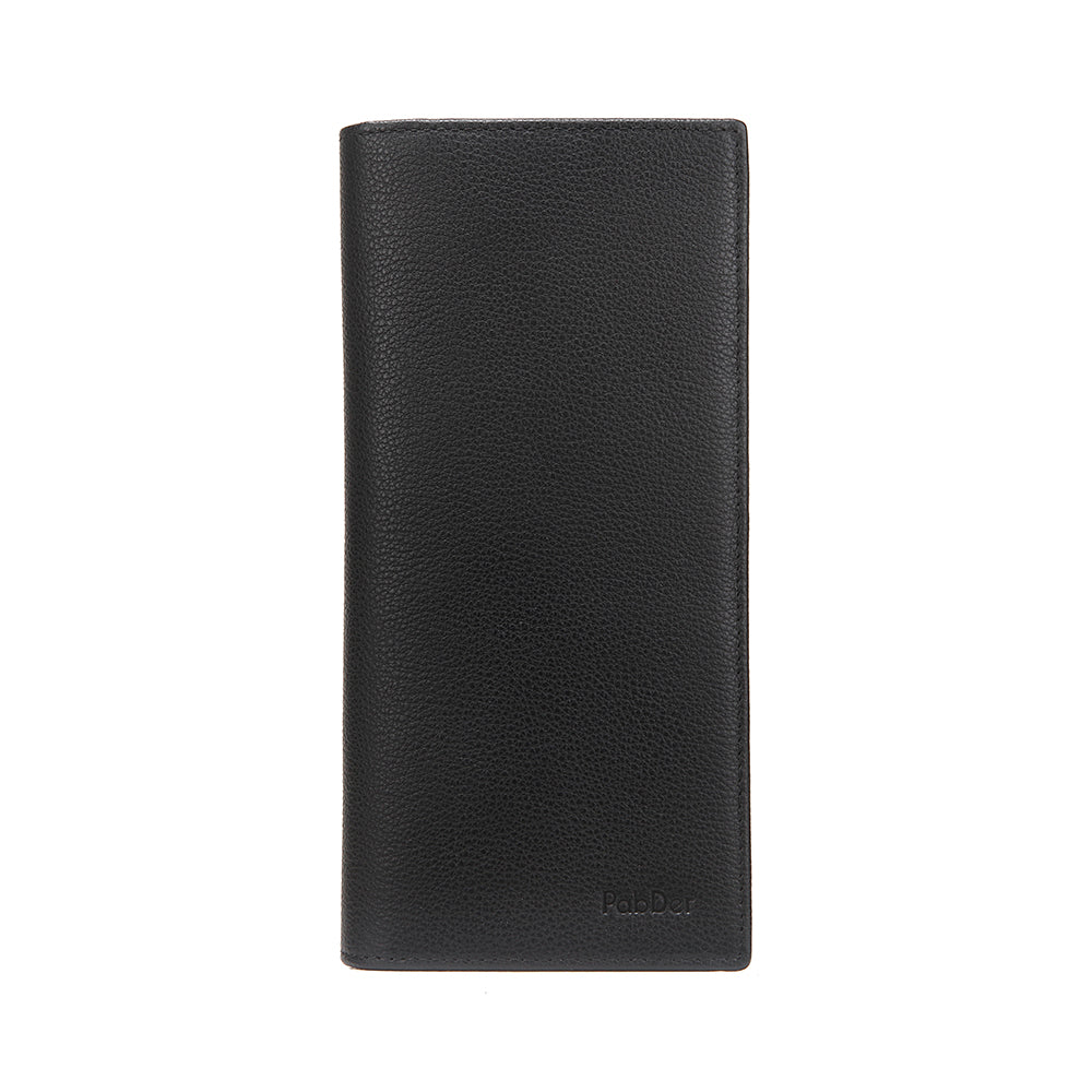 Embossed Leather Long Wallet