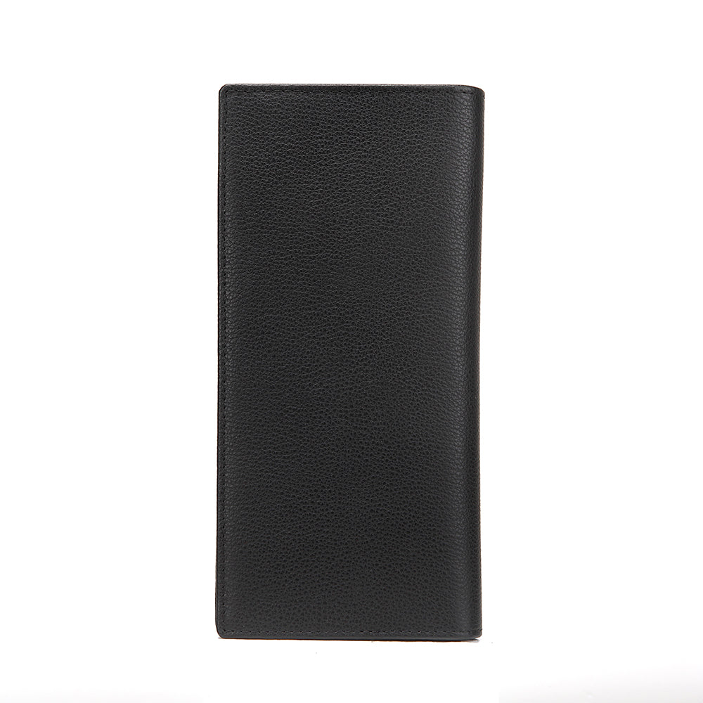 Embossed Leather Long Wallet
