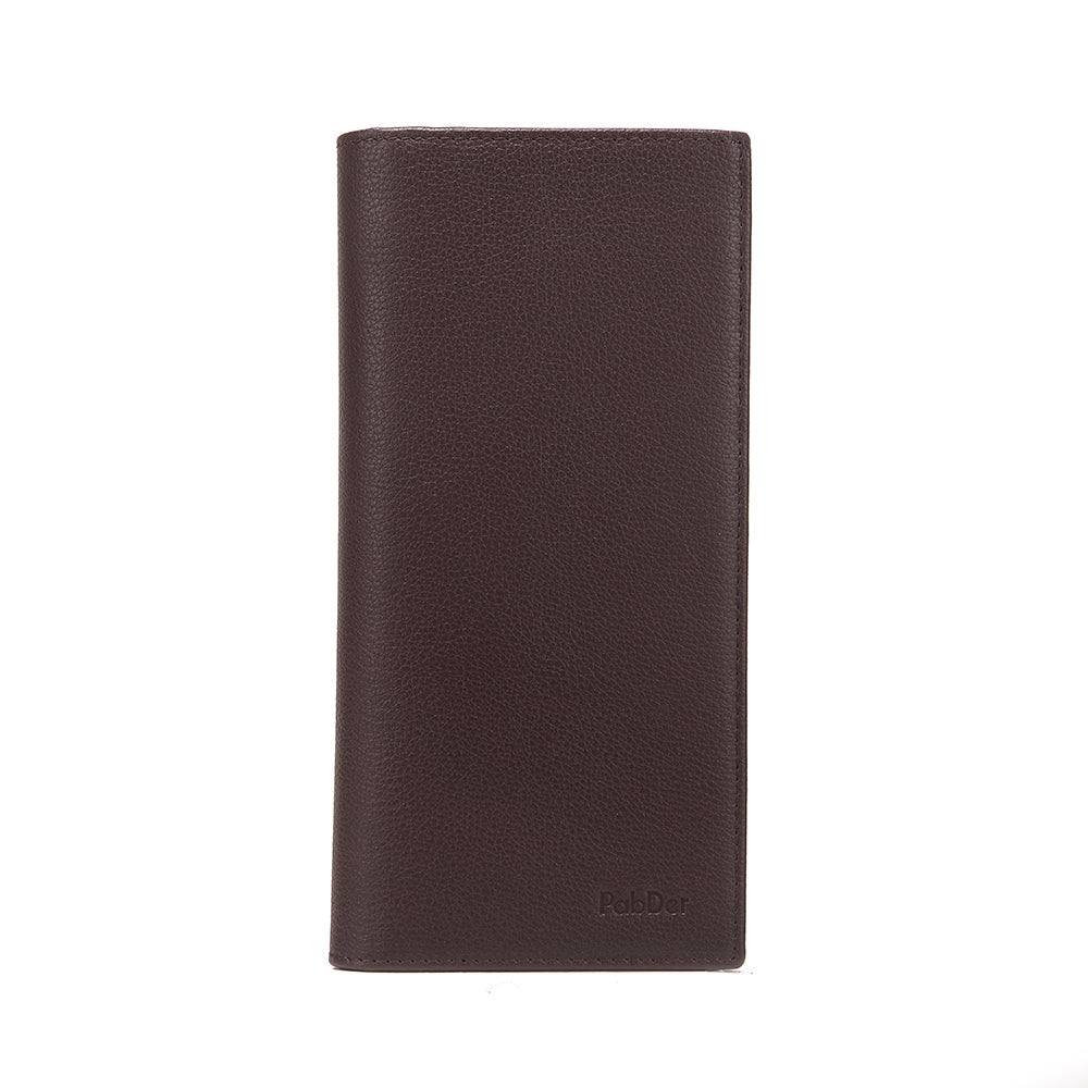 Embossed Leather Long Wallet