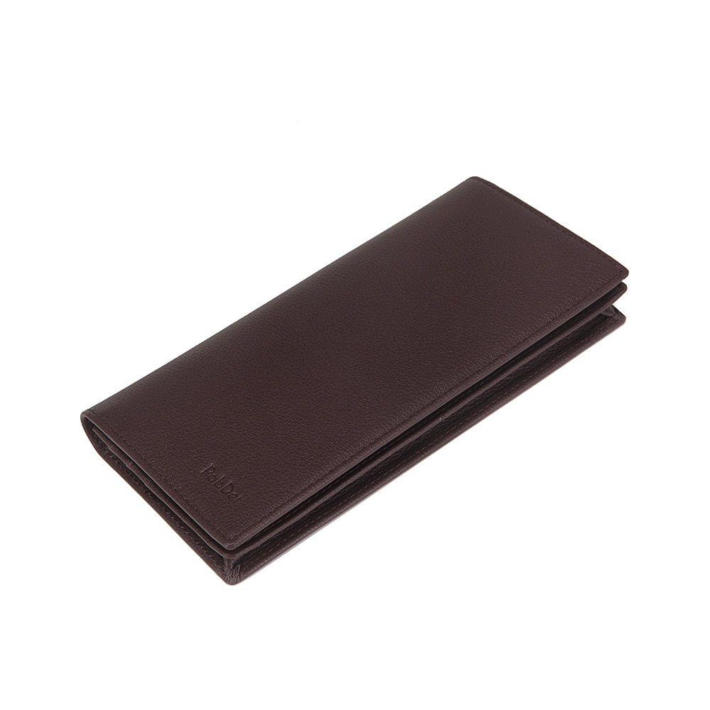 Embossed Leather Long Wallet