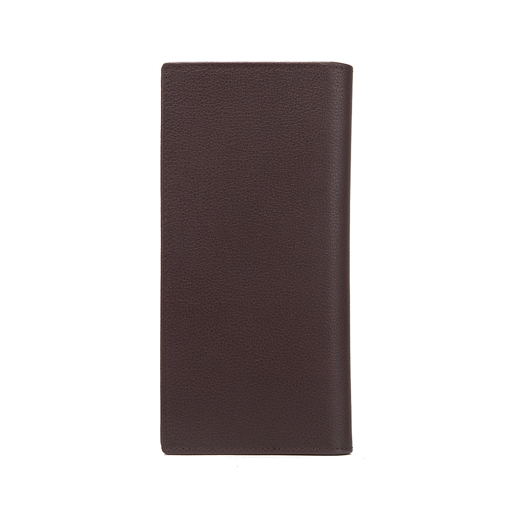 Embossed Leather Long Wallet