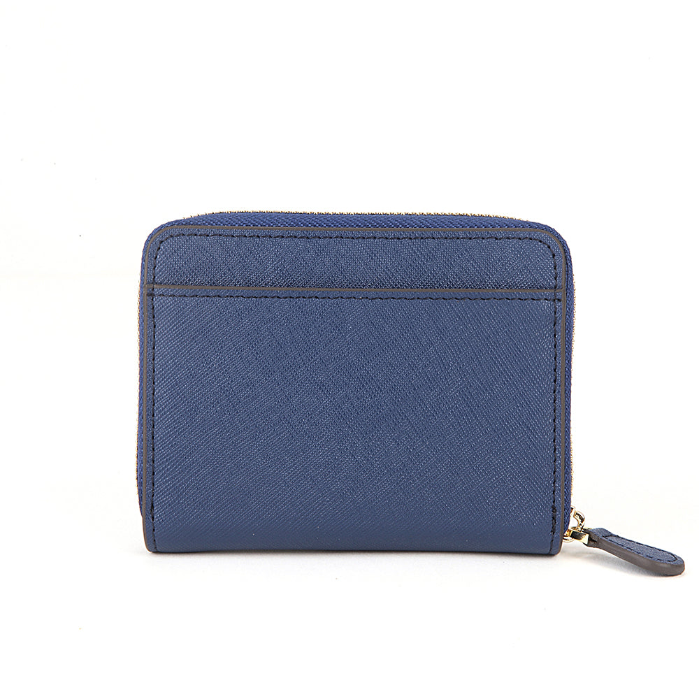 Cross-hatch Pattern Leather Wallet