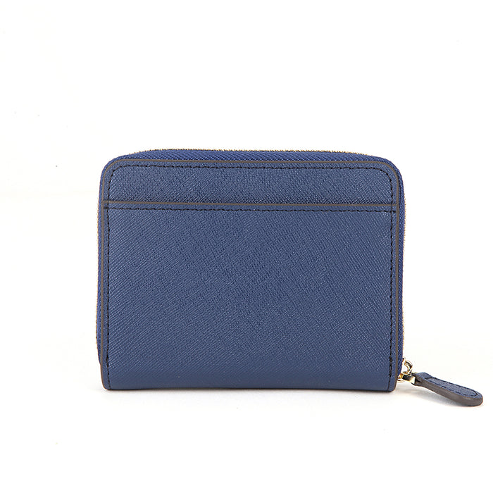 Cross-hatch Pattern Leather Wallet