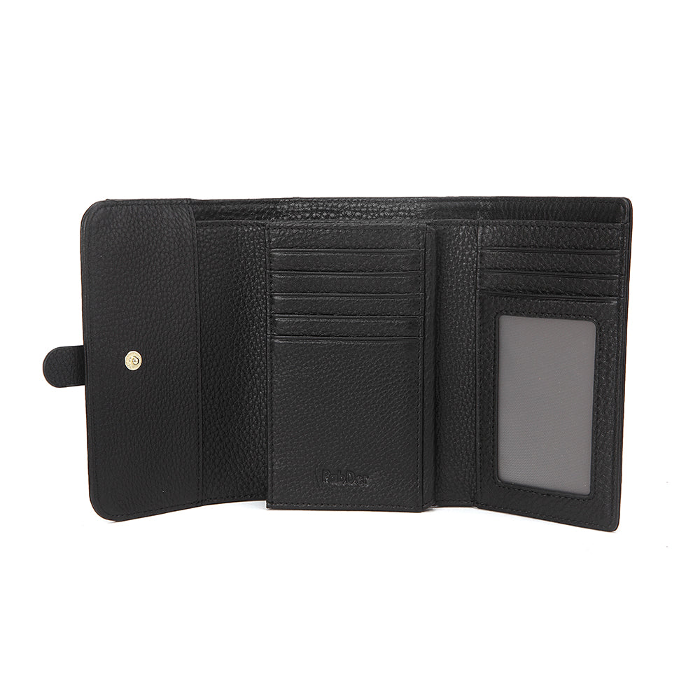 Spacious Trifold Leather Wallet