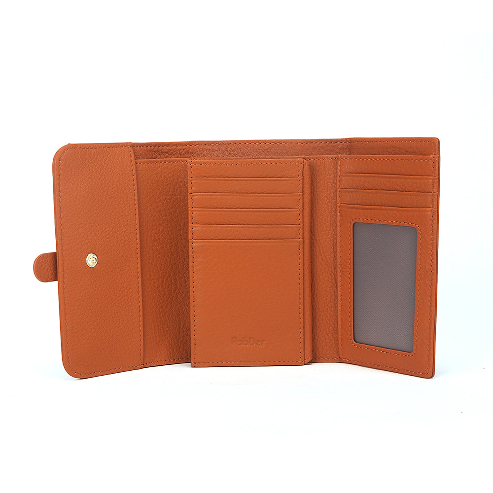 Spacious Trifold Leather Wallet