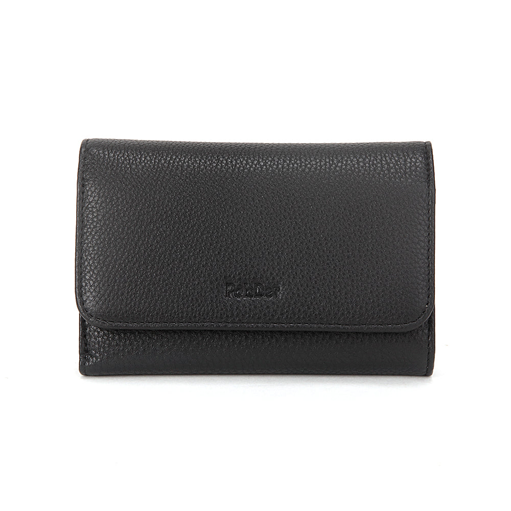 Long Trifold Leather Wallet