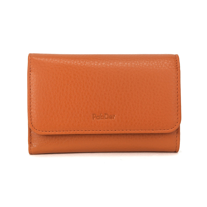 Long Trifold Leather Wallet