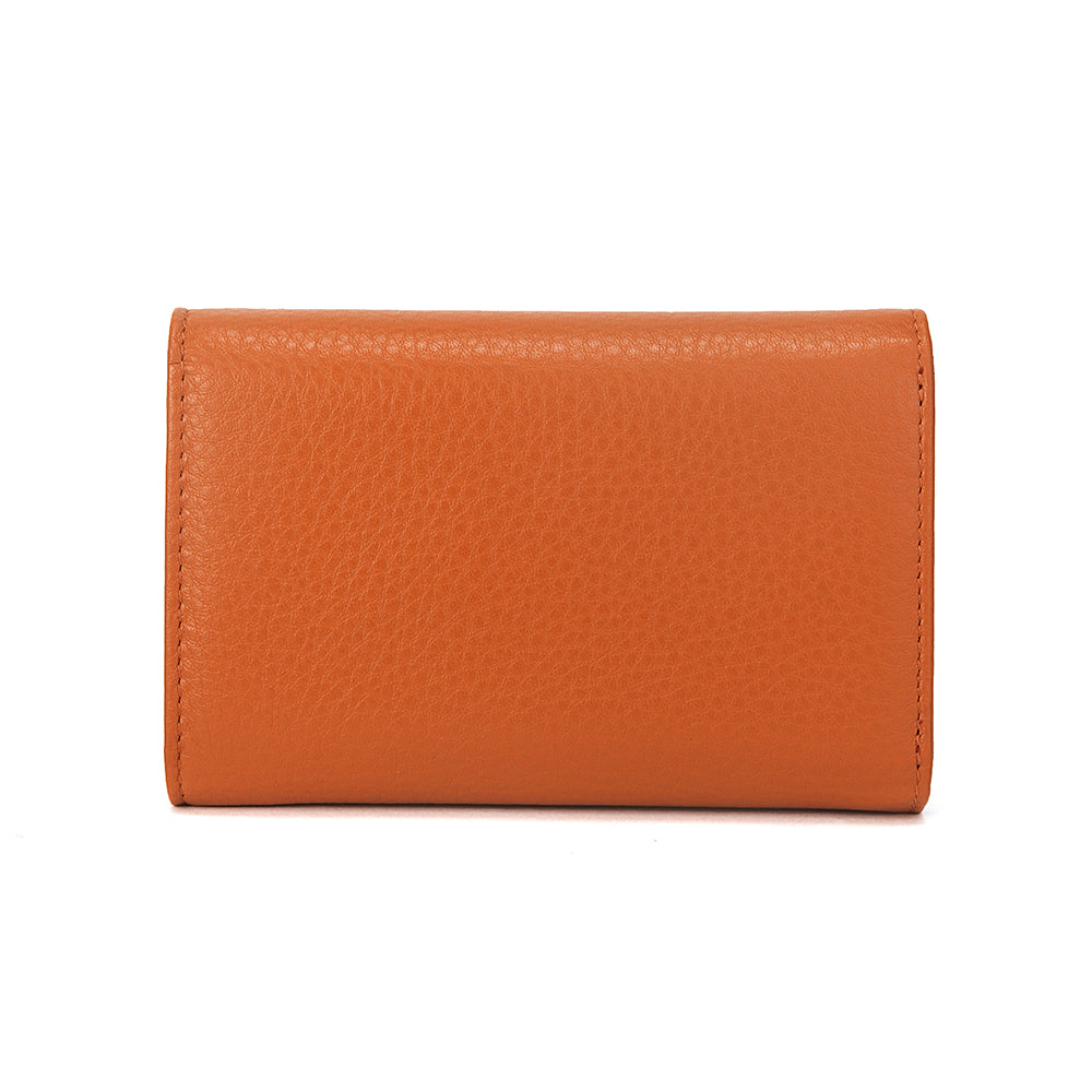 Long Trifold Leather Wallet