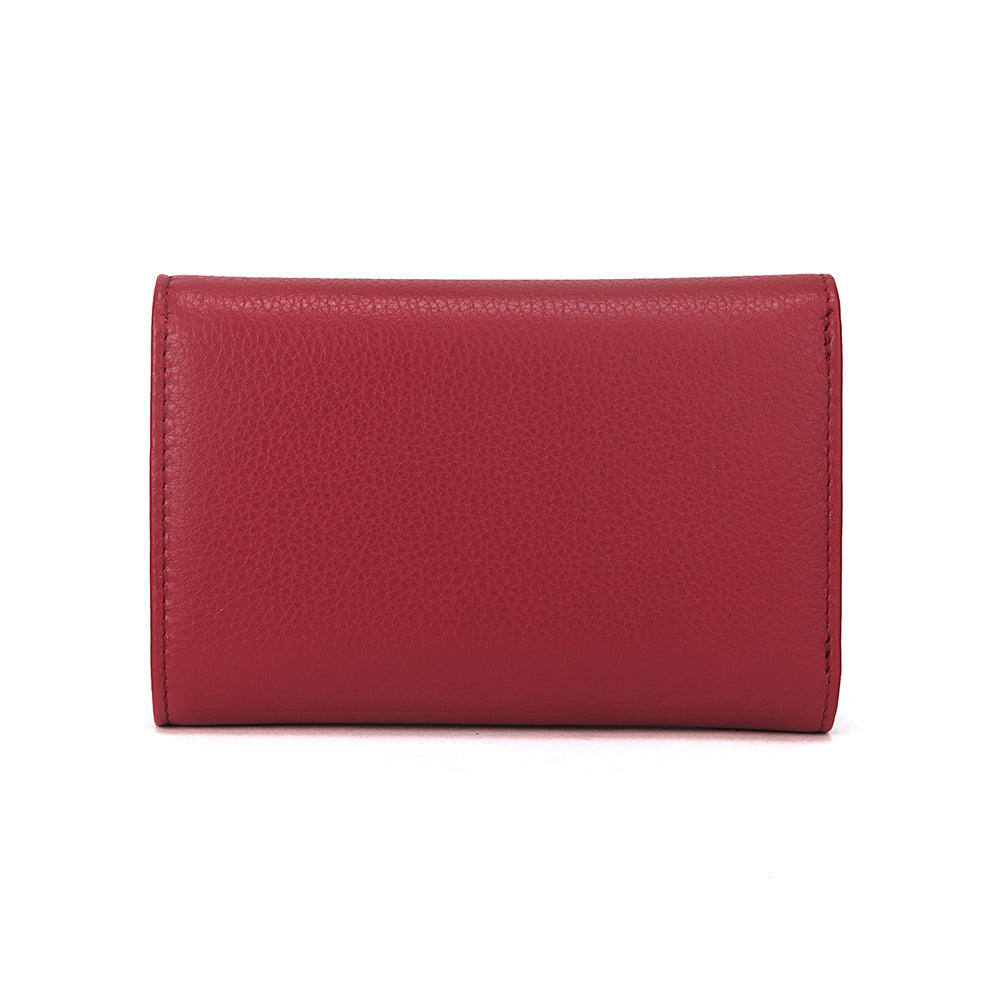 Long Trifold Leather Wallet