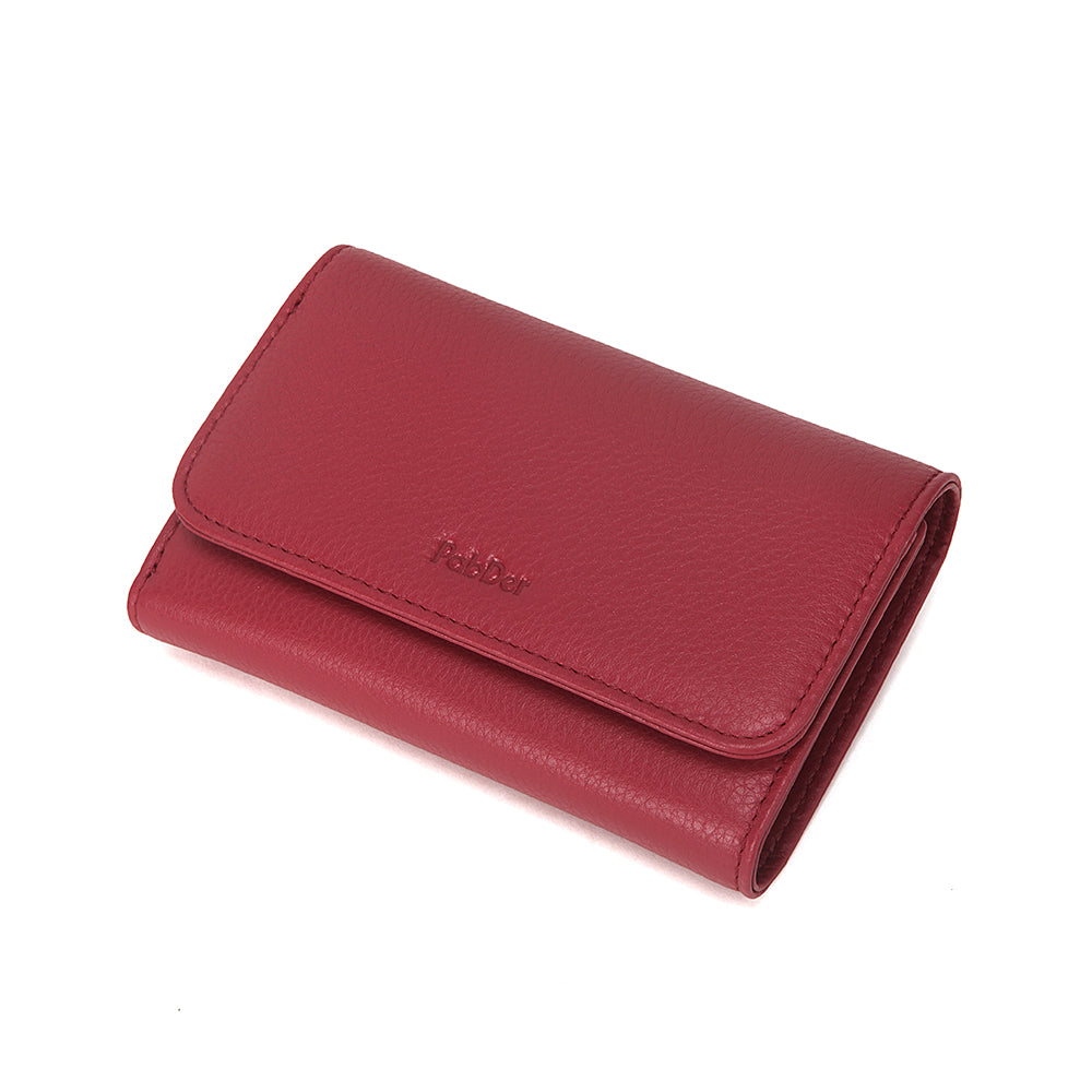 Long Trifold Leather Wallet