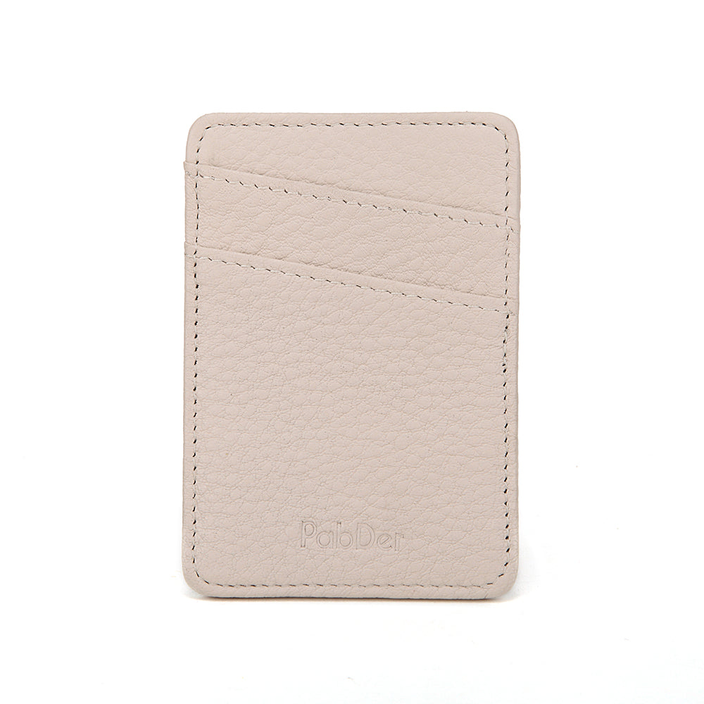 Slim Leather Card Holder Magnetic Accessory For Cellphone