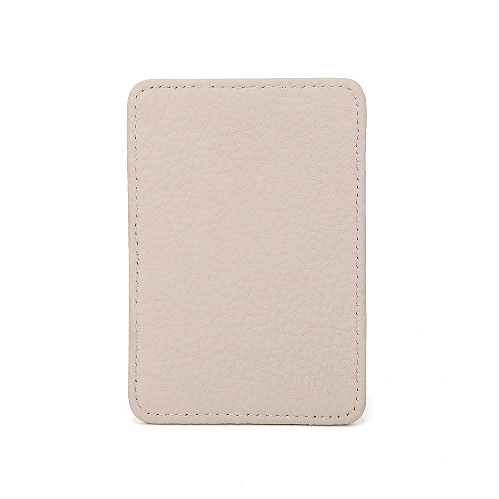 Slim Leather Card Holder Magnetic Accessory For Cellphone