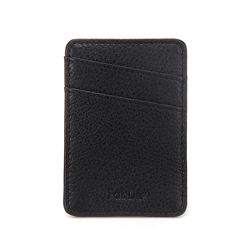 Slim Leather Card Holder Magnetic Accessory For Cellphone
