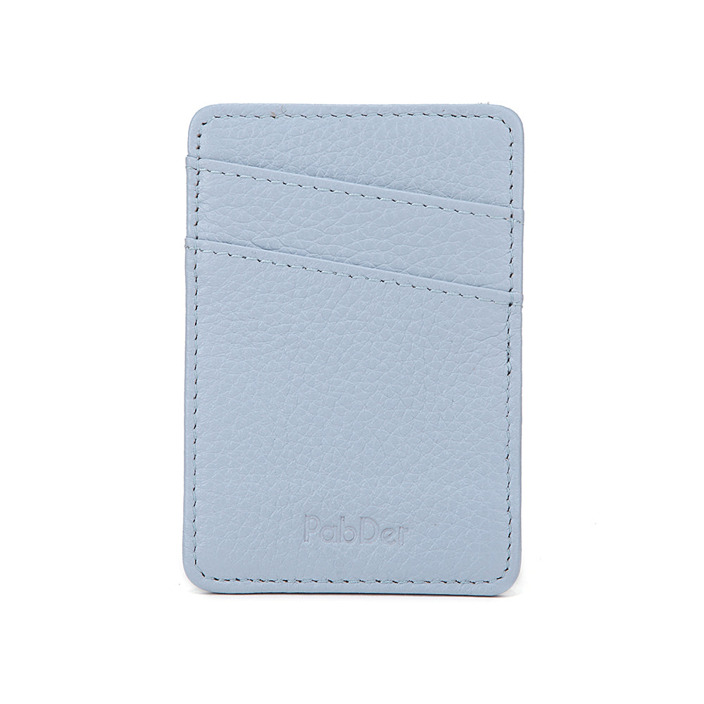 Slim Leather Card Holder Magnetic Accessory For Cellphone