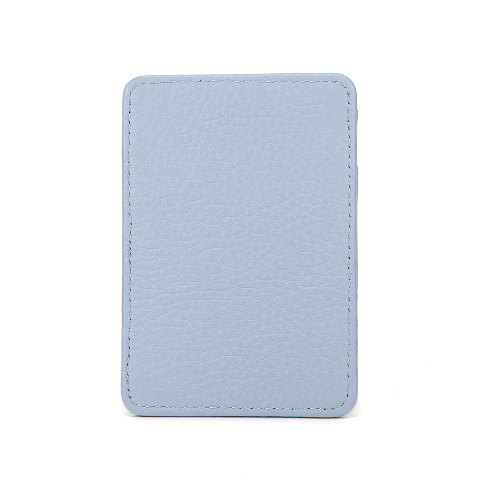 Slim Leather Card Holder Magnetic Accessory For Cellphone
