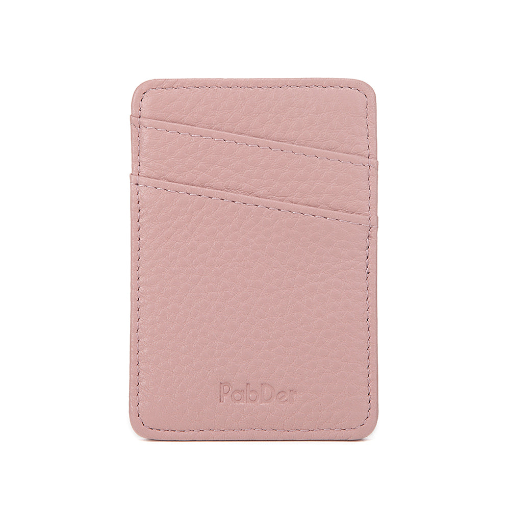Slim Leather Card Holder Magnetic Accessory For Cellphone