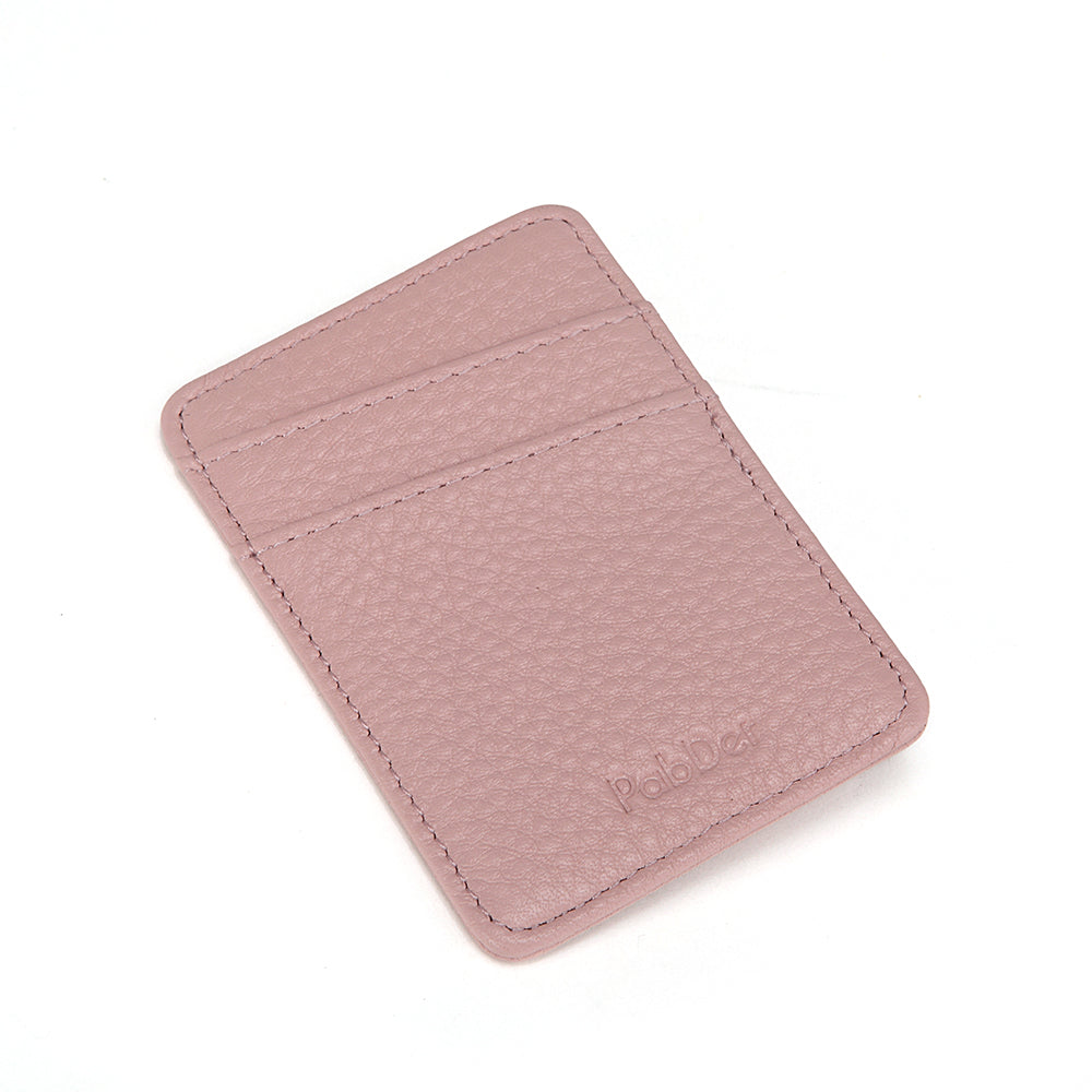 Slim Leather Card Holder Magnetic Accessory For Cellphone