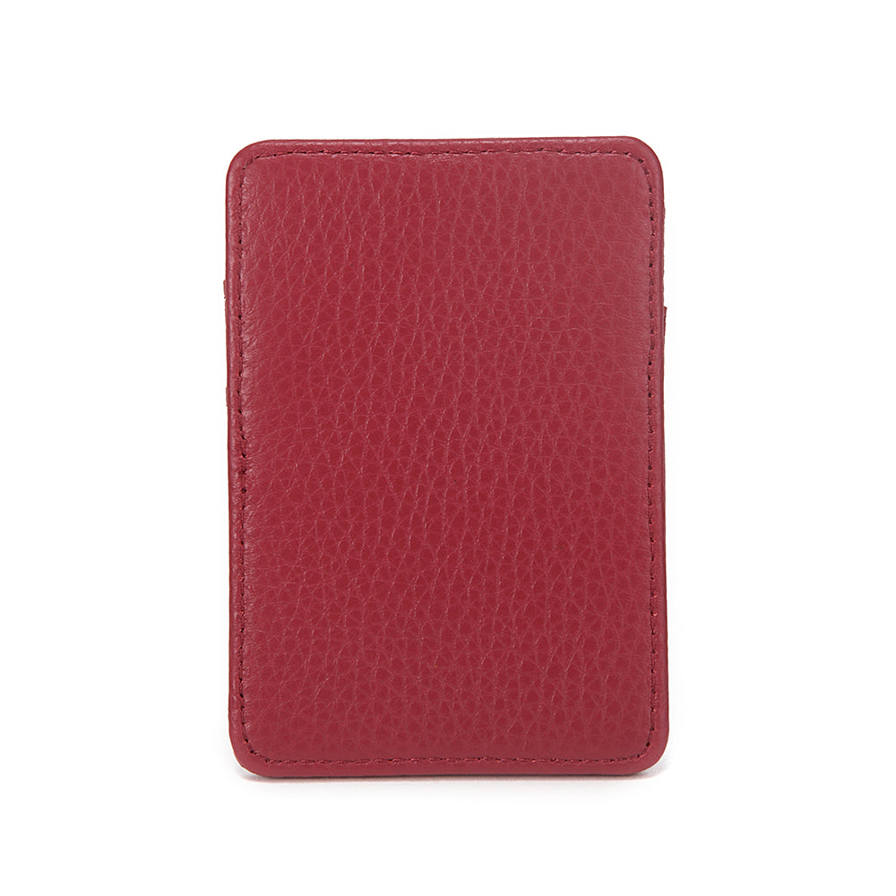 Slim Leather Card Holder Magnetic Accessory For Cellphone
