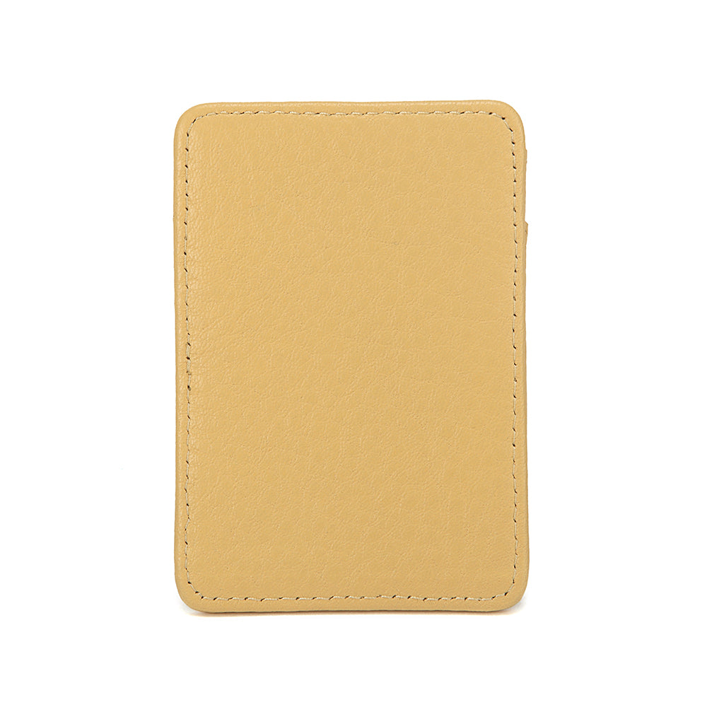 Slim Leather Card Holder Magnetic Accessory For Cellphone