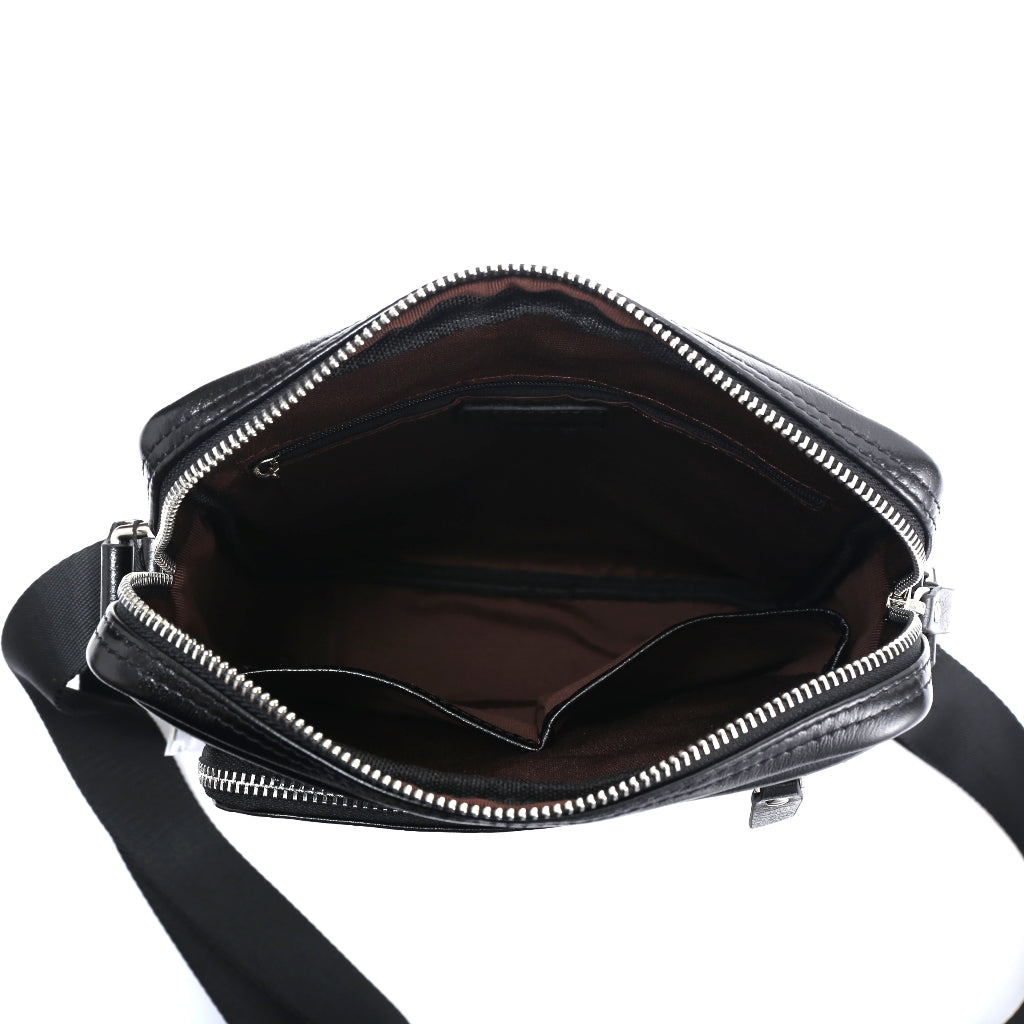 Spacious Leather Sling Bag
