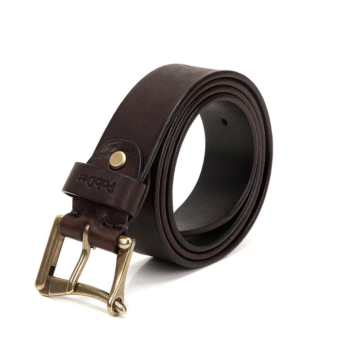 Fireman Clasp Leather Belt