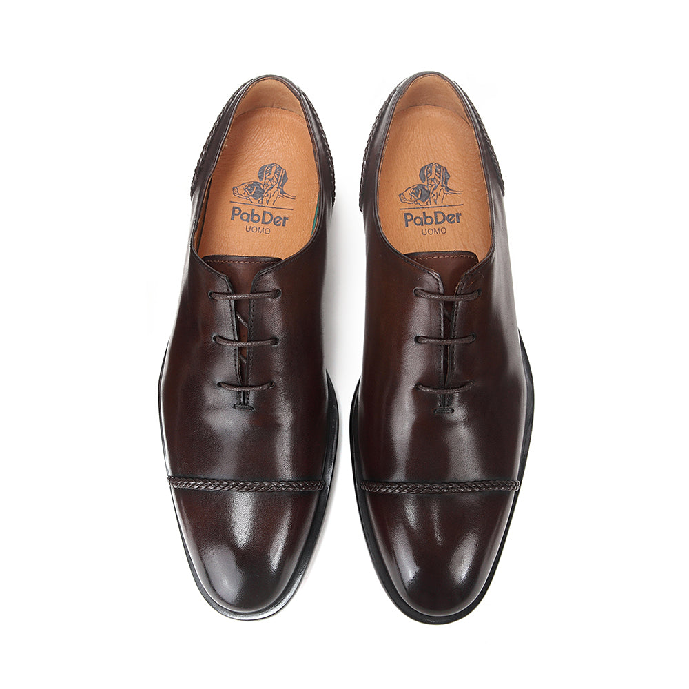 Braided Cap-toe Oxford