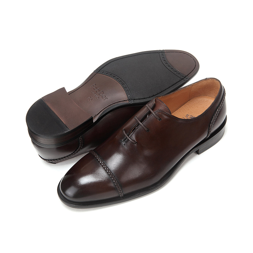 Braided Cap-toe Oxford