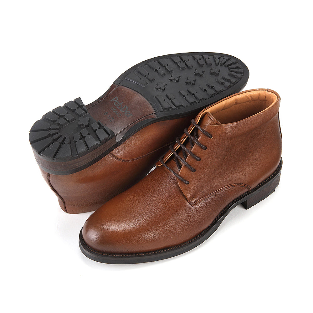 Plain-toe 5 Eyelet Boots