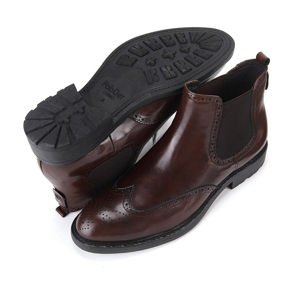 Brogued Chelsea Boots