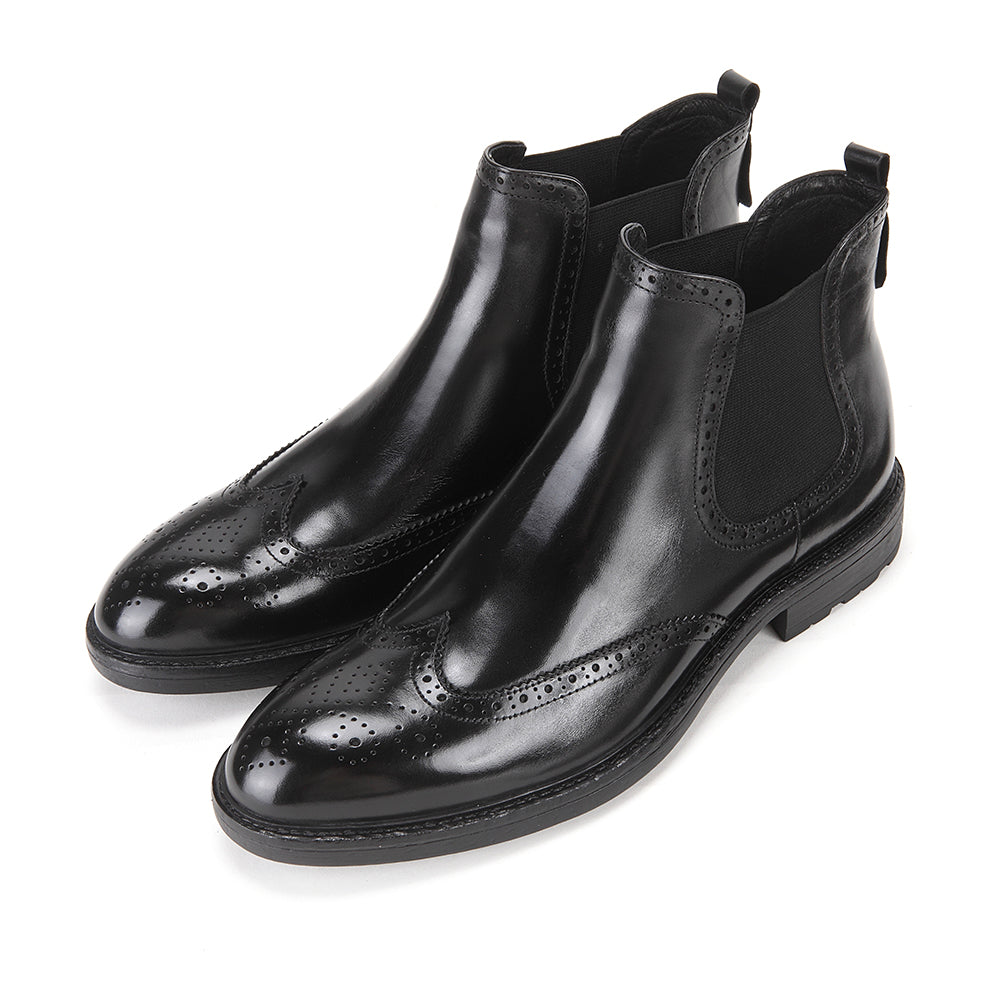 Brogued Chelsea Boots
