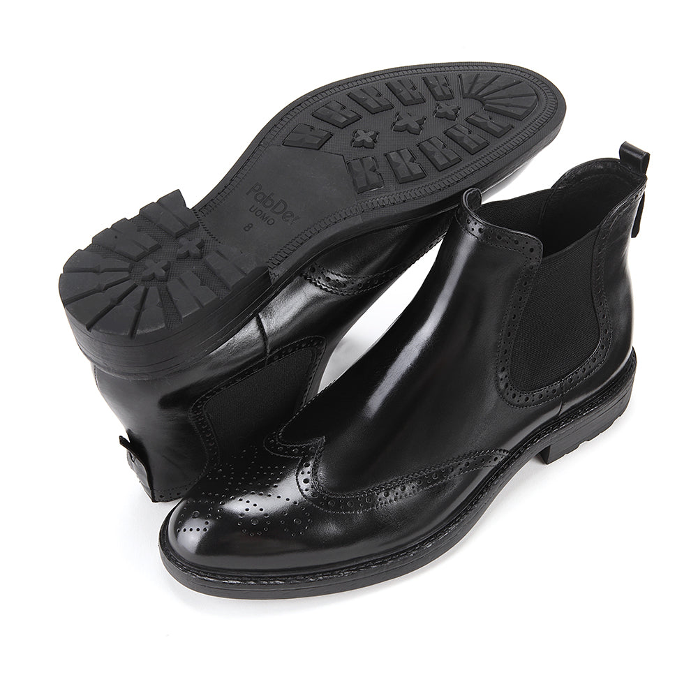 Brogued Chelsea Boots