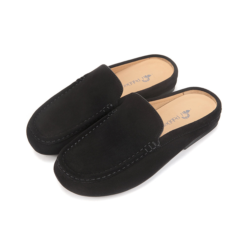 Easy-fit Suede Mule Slippers