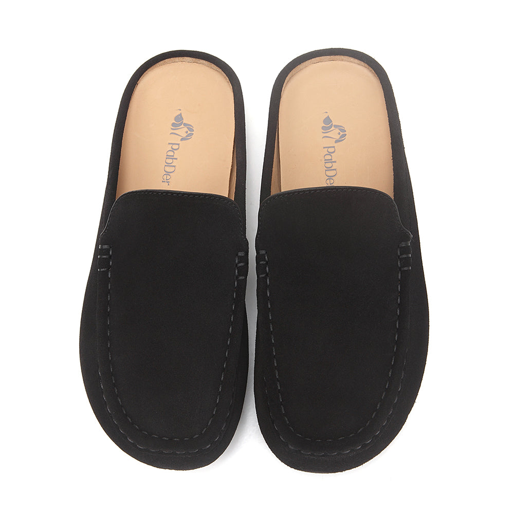 Easy-fit Suede Mule Slippers