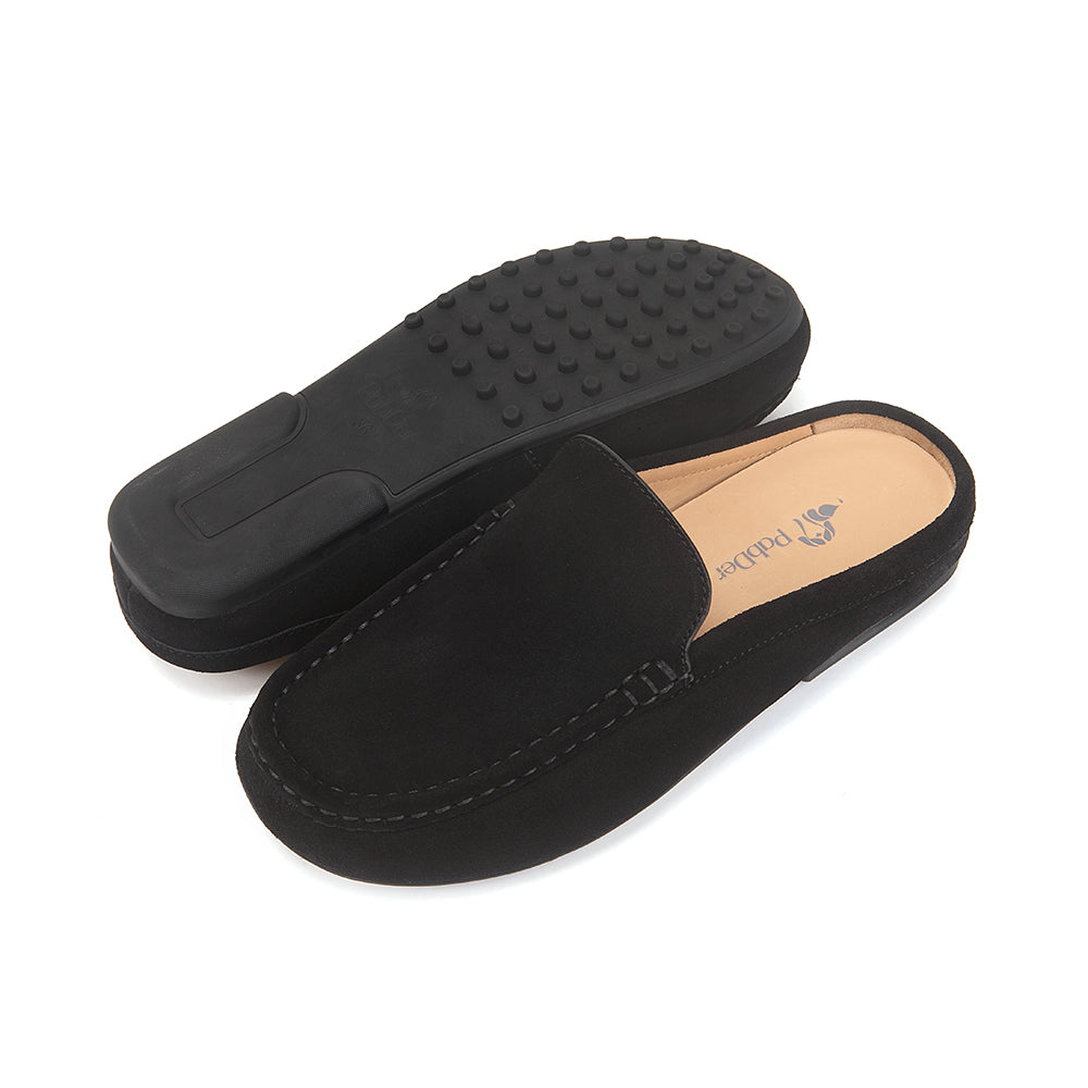 Easy-fit Suede Mule Slippers