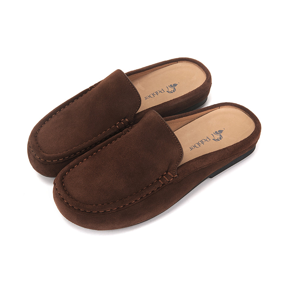 Easy-fit Suede Mule Slippers