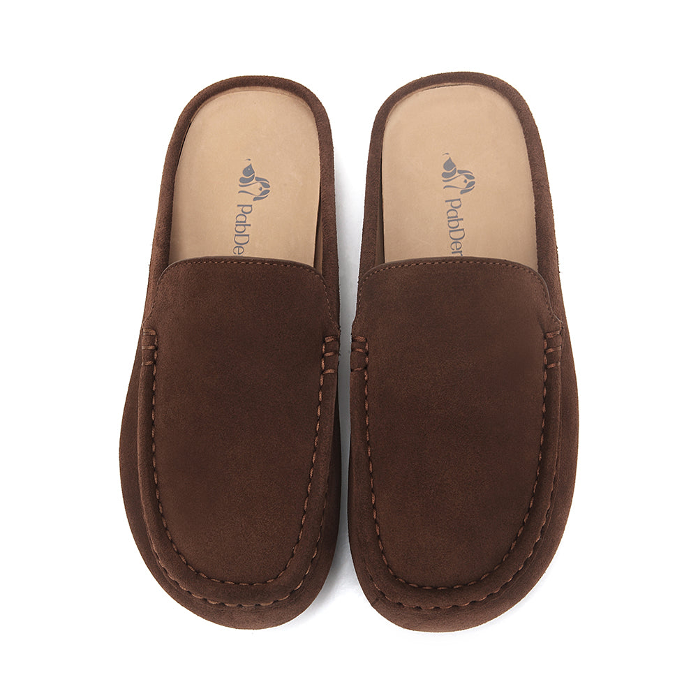 Easy-fit Suede Mule Slippers