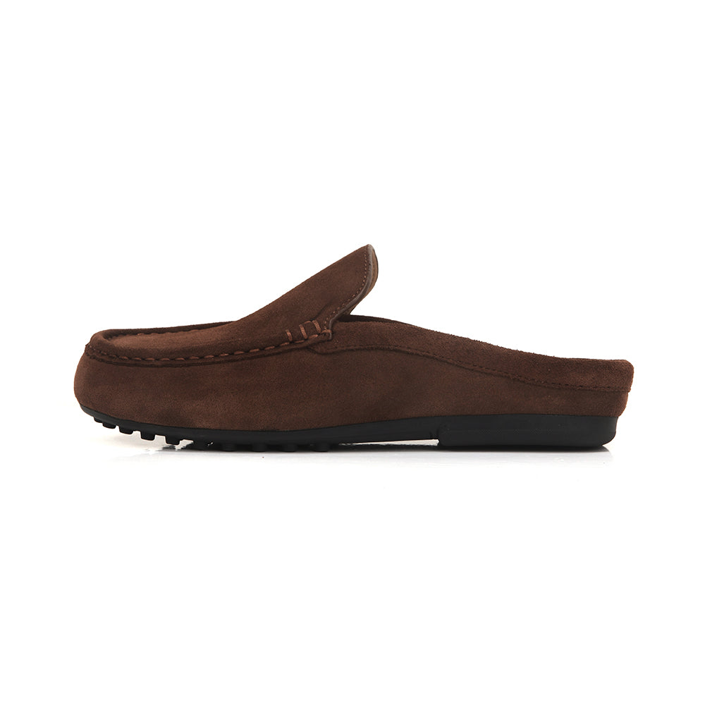 Easy-fit Suede Mule Slippers