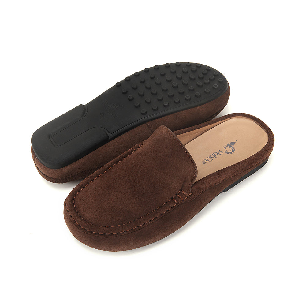 Easy-fit Suede Mule Slippers