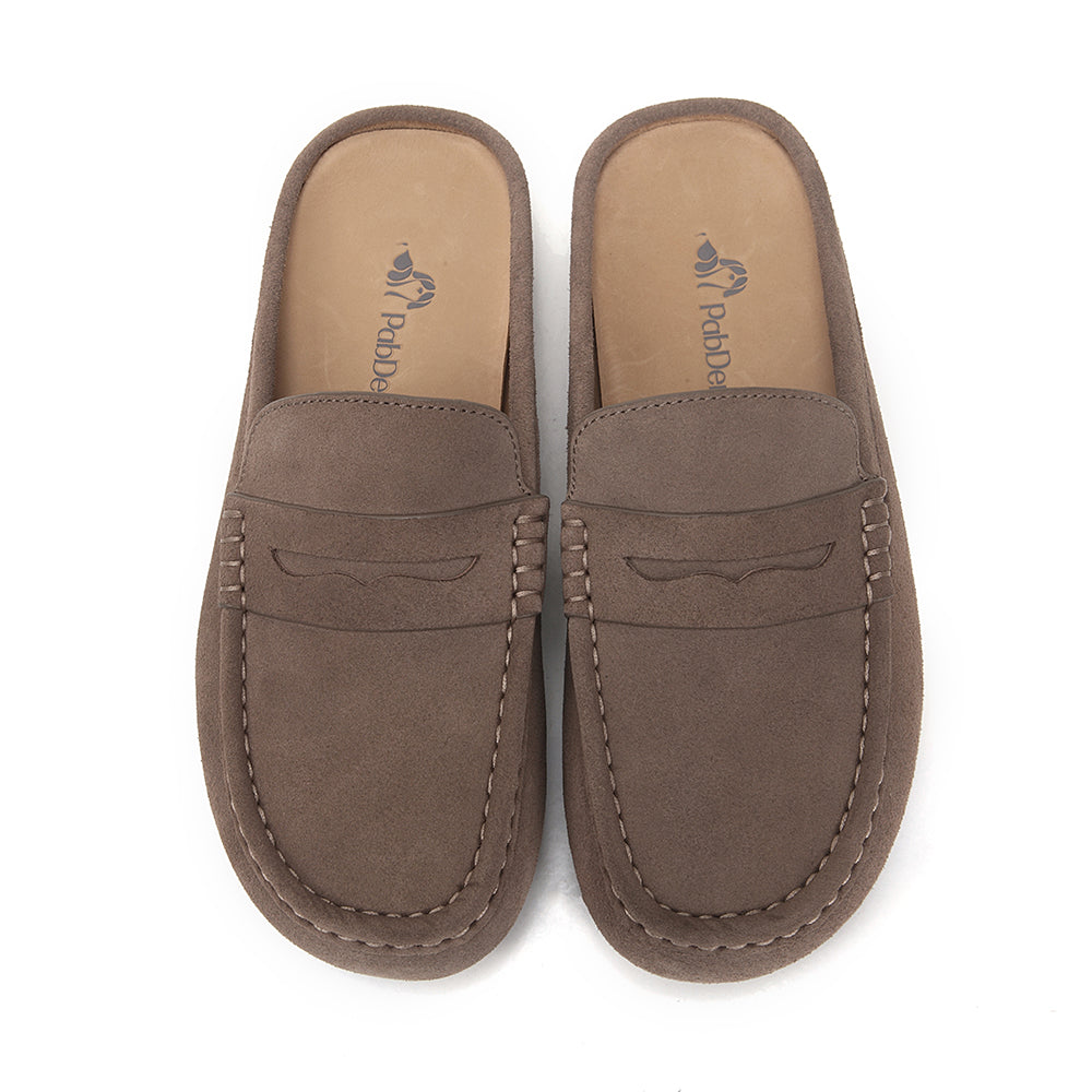 Easy-fit Suede Mule Slippers