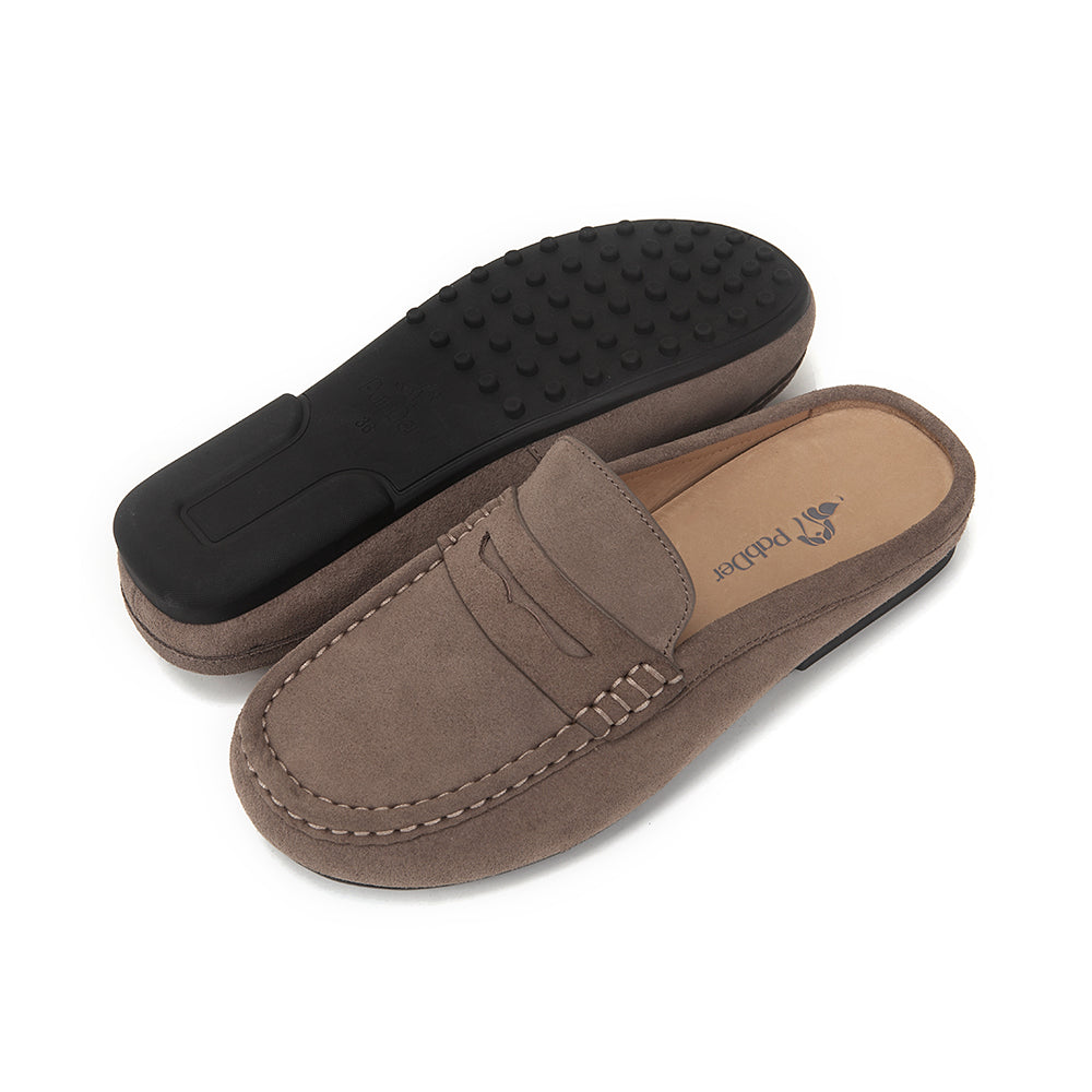 Easy-fit Suede Mule Slippers
