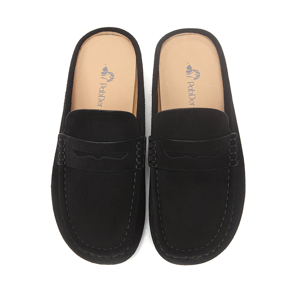 Easy-fit Suede Mule Slippers