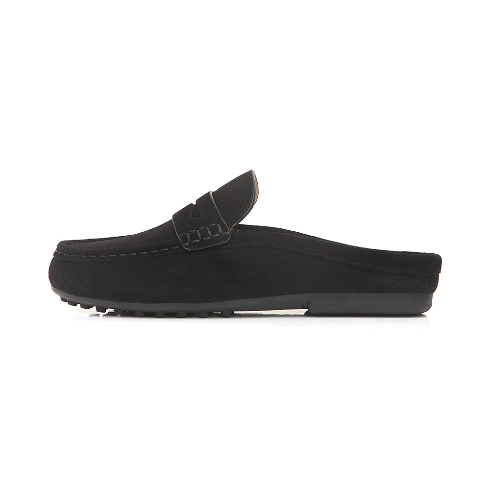 Easy-fit Suede Mule Slippers