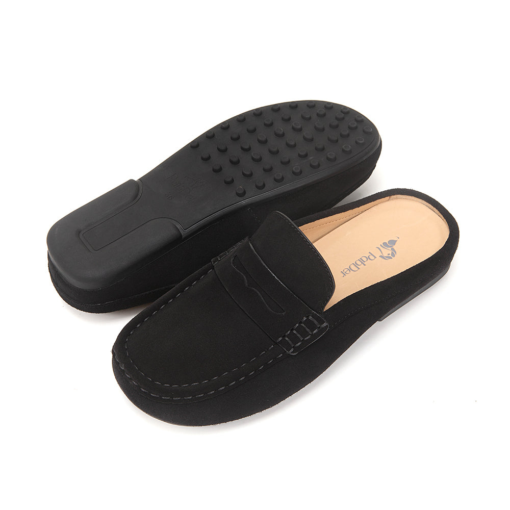 Easy-fit Suede Mule Slippers