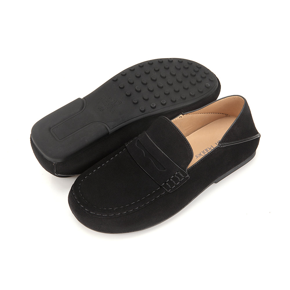 Easy-fit Step Through Suede Mules