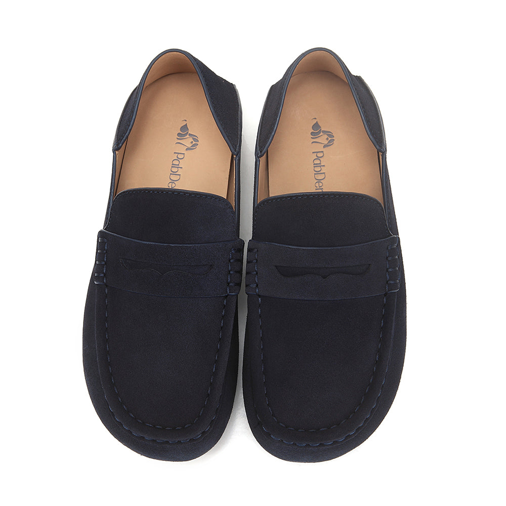 Easy-fit Step Through Suede Mules