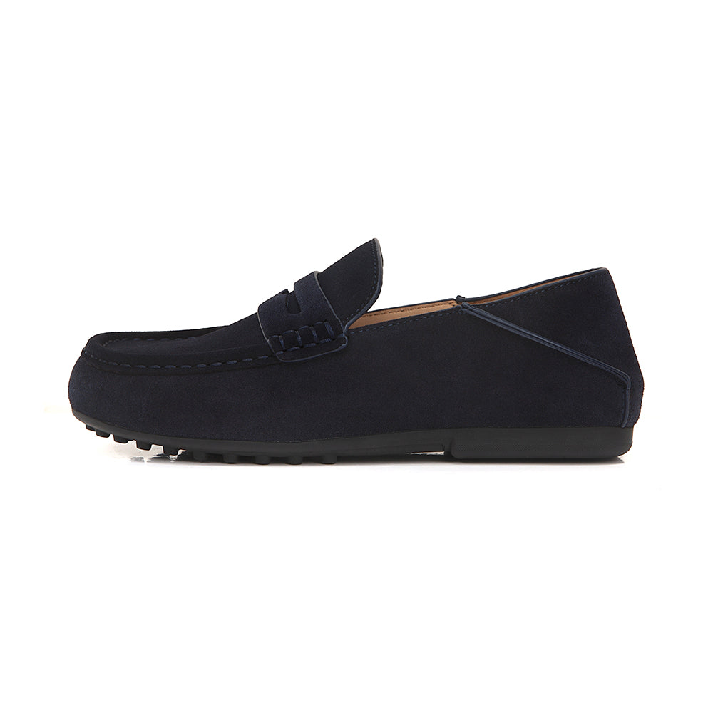 Easy-fit Step Through Suede Mules