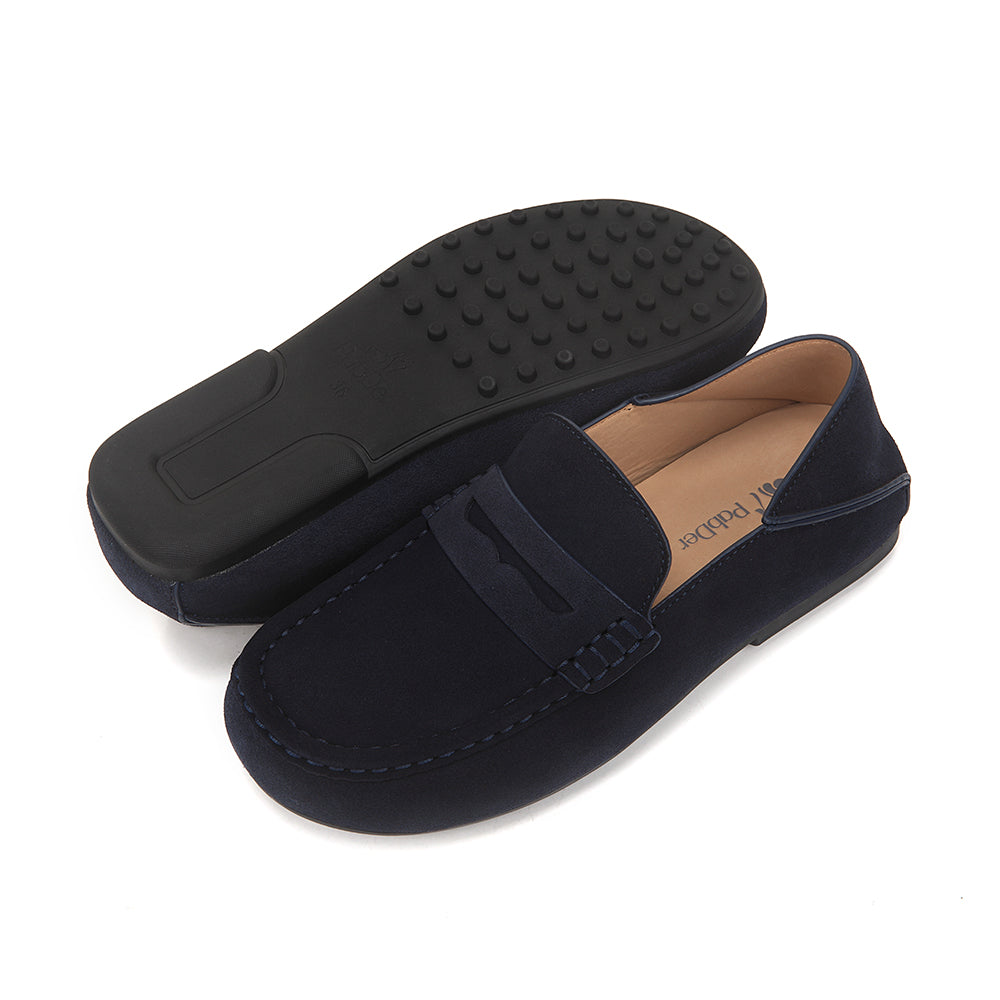 Easy-fit Step Through Suede Mules