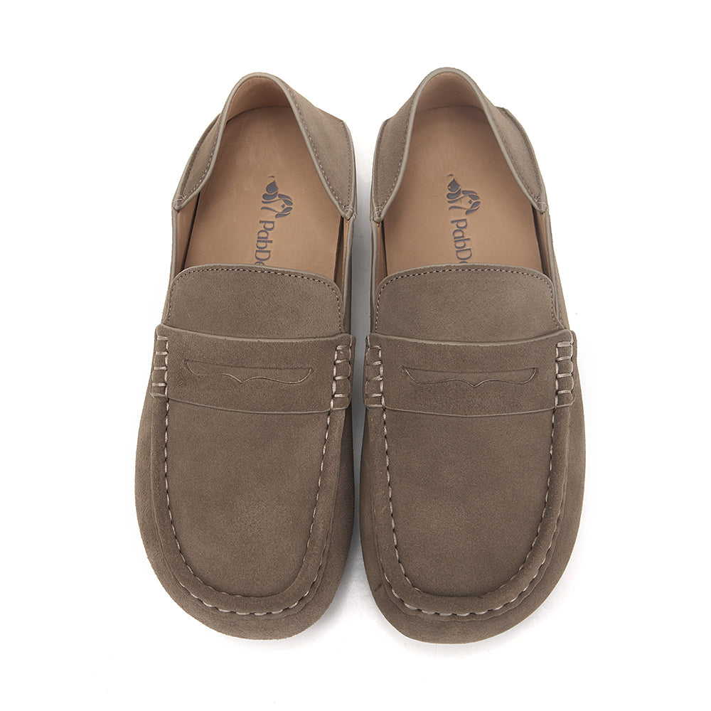 Easy-fit Step Through Suede Mules