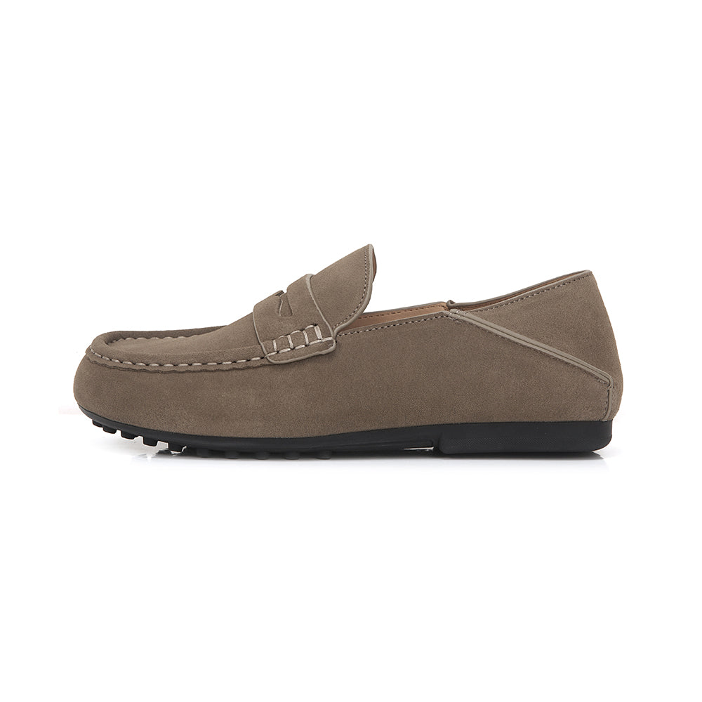 Easy-fit Step Through Suede Mules
